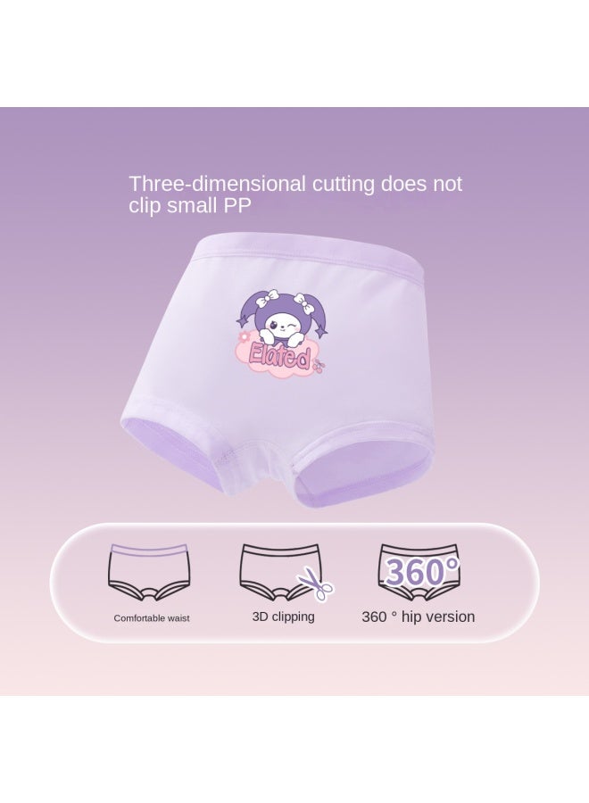 DEESHA Comfortable Cotton Class A Antibacterial】girls' Underwear Summer Thin Mid-large Kids Middle School Boxer Briefs Baby Shorts - Image 3