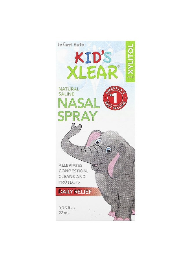 Xlear Xlear, Kid's Xlear®, Natural Saline Nasal Spray, 0.75 fl oz (22 ml)  - Image 2