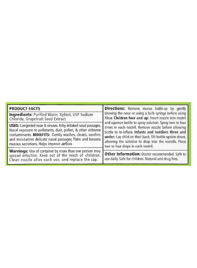 Xlear Xlear, Kid's Xlear®, Natural Saline Nasal Spray, 0.75 fl oz (22 ml)  - Image 3