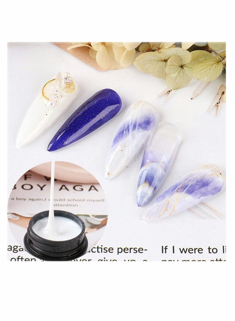 12 Colors Spider Gel for Nail Art - Elastic Drawing Gel with Liner Brush, Soak Off UV LED Gel Paint for DIY Nail Designs and Salon Use, Perfect for Creative Line Art. - Image 5