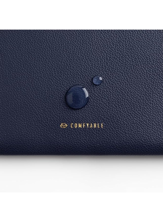 Comfyable Slim Protective Laptop Sleeve Compatible with 13/13.3/14 Inch MacBook Air & MacBook Pro, Mac Travel Case, Laptop Pouch, Slim PU Leather Cover M4/M3/M2/M1 2025-2021, Blue - Image 4