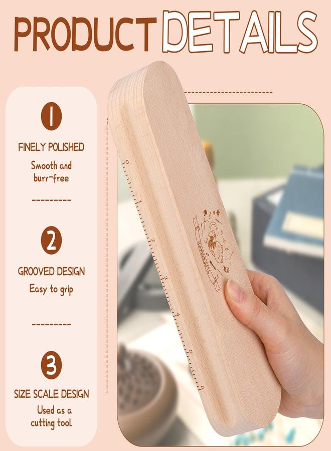 Fteven Tailors Clapper Wooden Clapper for Quilting, Professional Hardwood Tailors Clapper for Quilting and Ironing, Multipurpose Quilting Supplies Quilting Tools for Wrinkle Sewing, Fabric Folds - Image 3