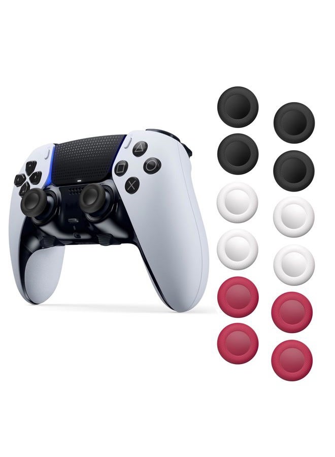 Newdery Joystick Replacement Grip Caps for PS4/PS5 Controller, for PS5/PS4 Thumb Grips Caps, Anti-Stickiness, Anti-Slip, Anti-Scratch, Anti-Fingerprint, for PS4/PS5 Joystick Caps-(12pcs) - Image 1