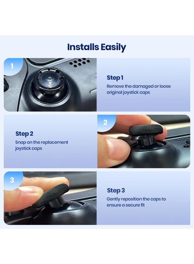 Newdery Joystick Replacement Grip Caps for PS4/PS5 Controller, for PS5/PS4 Thumb Grips Caps, Anti-Stickiness, Anti-Slip, Anti-Scratch, Anti-Fingerprint, for PS4/PS5 Joystick Caps-(12pcs) - Image 4