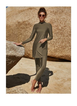 Muslim Swimsuits for Women Modest Islamic Swimwear Burkini Full Cover Rash Guard Top Pants Set Two Piece Bathing Suits, - pzsku/Z97DF02A45110AC551D96Z/45/_/1723361528/cab11385-551f-4542-a0d8-177452796deb