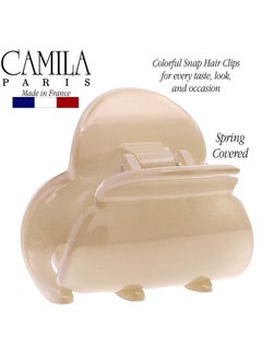 CAMILA Camila Paris CP3293 French Hair Clip for Women, Small Nude Girls Hair Claw Clips Fashion Durable Hair Accessories for Women, Luxury Ladies Strong Hold No Slip Grip Clamp, Made in France  - Image 4