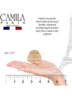 CAMILA Camila Paris CP3293 French Hair Clip for Women, Small Nude Girls Hair Claw Clips Fashion Durable Hair Accessories for Women, Luxury Ladies Strong Hold No Slip Grip Clamp, Made in France  - Image 3