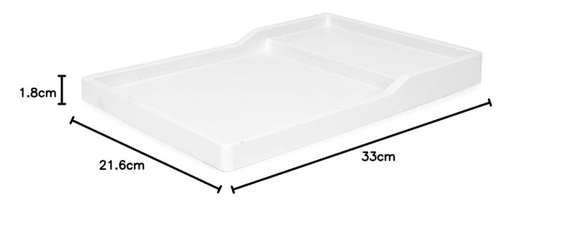 VARADAA InnMart® Bathroom Vanity, Hotel Aminity Tray (White) - Image 3