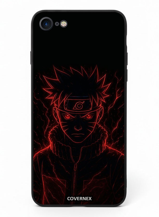 Covernex Apple iPhone SE 2020/2022 Protective Case Cover Printed Featuring Naruto Shippuden Glow Affect Ninja - Image 2