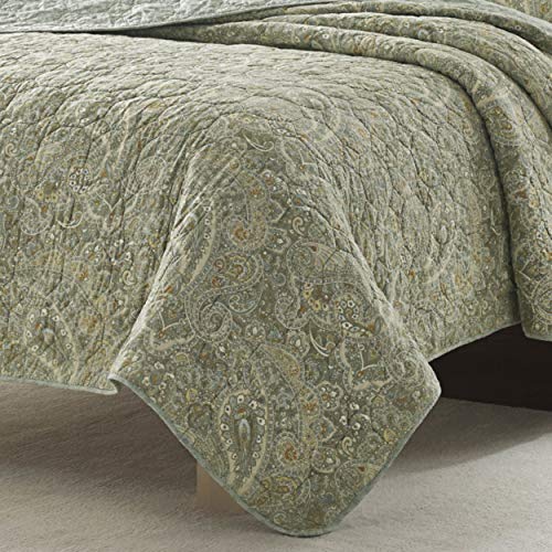 Stone Cottage - Queen Quilt Set, Reversible Cotton Bedding with Matching Shams, Ideal Bedding Set (Emilia Green, Full/Queen) - Image 3