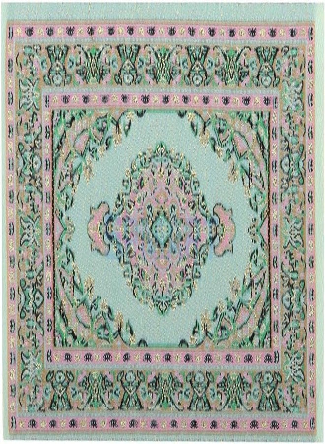 سجادة أرضية مصغرة على شكل ديك رومي لبيت الدمى بمقياس 1/12، أثاث وديكورات وإكسسوارات لبيت الدمى (أخضر) - Image 1