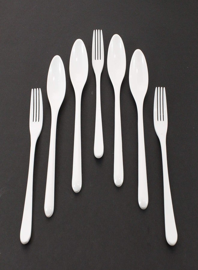 Bataniya 6 Spoon + 6 Fork Dinnerware Set/Dining Table Cutlery Set of Forks & Spoon (Set of 12) - Image 2