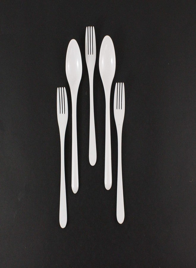 Bataniya 6 Spoon + 6 Fork Dinnerware Set/Dining Table Cutlery Set of Forks & Spoon (Set of 12) - Image 5