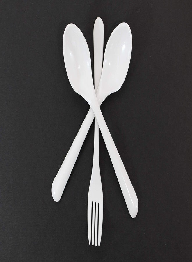Bataniya 6 Spoon + 6 Fork Dinnerware Set/Dining Table Cutlery Set of Forks & Spoon (Set of 12) - Image 3