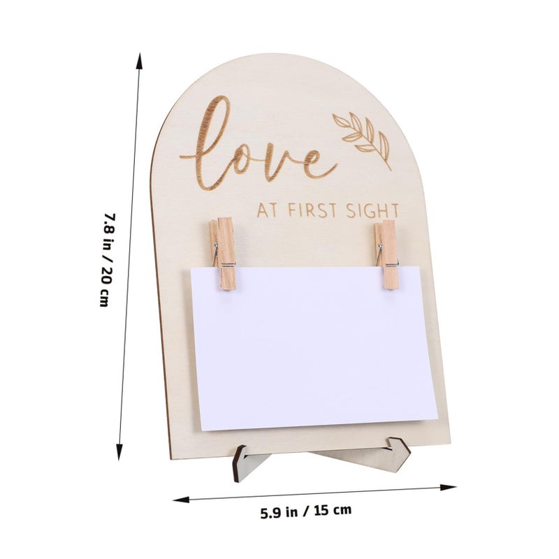 Wooden Sonogram Picture Frame Boxwood Nursery Decor Display Horizontal Vertical - Image 3