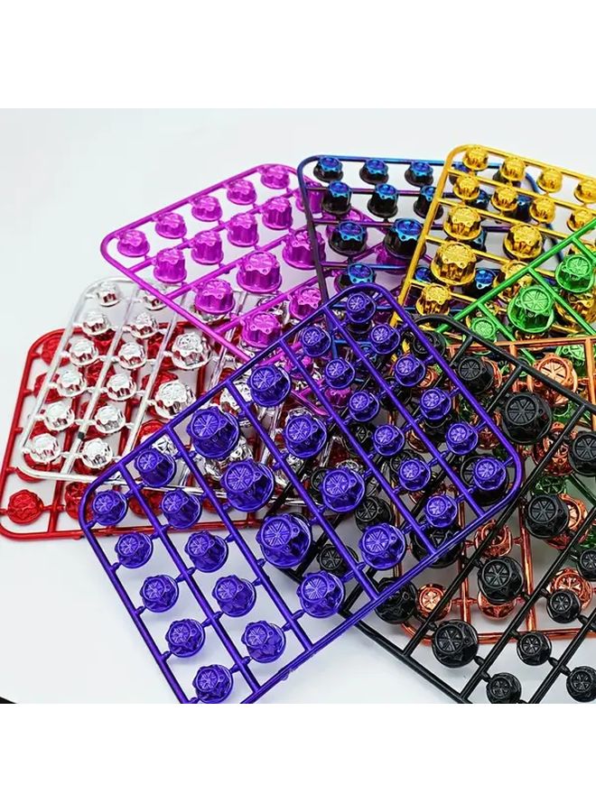 Multicolored Hexagonal Motorcycle Engine Nut Covers Universal Body Modification Accessories - Image 3