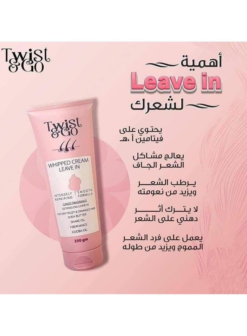  تويست اند جو  ليف ان كريم - للشعر الجاف والمتطاير - بزبد الشيا وزيت الأفعى وزيت الجوجوبا - Image 3