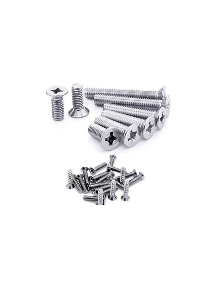 Machine Screw CSK Philip & Countersunk Head for DIY Electrical & Kitchen Furniture Pull Cabinet Door Handles - Image 1