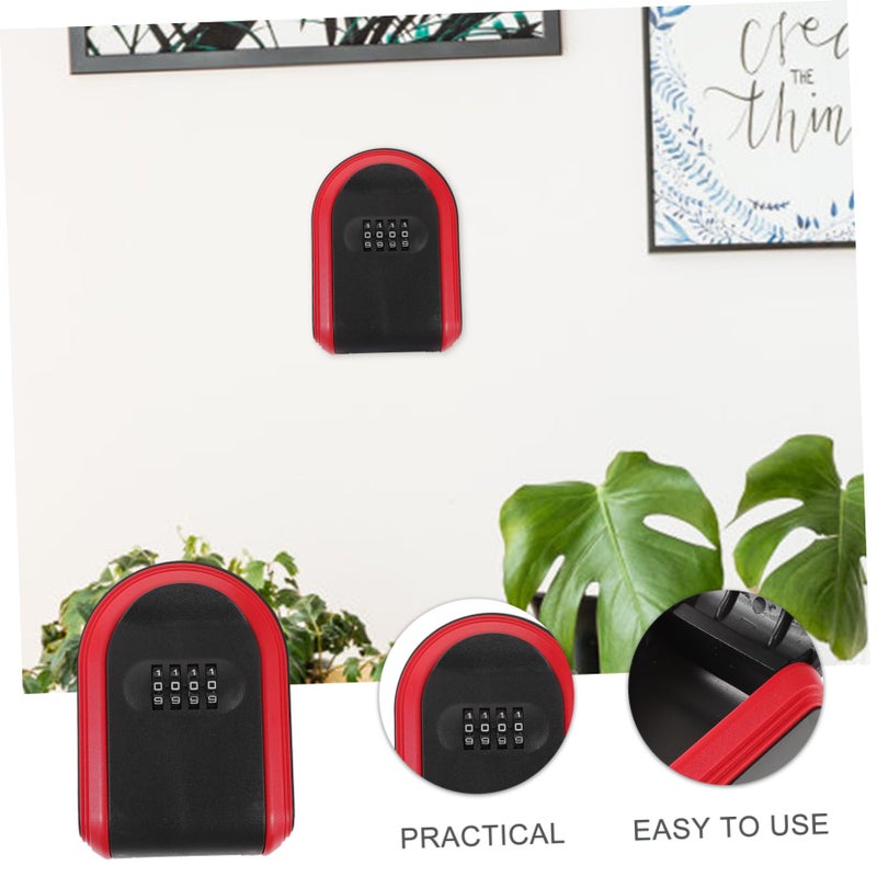 Wall Mount Key Lock Box Secure Resettable Combination Code Safe Storage For Keys USB Drives Valuables - Image 4
