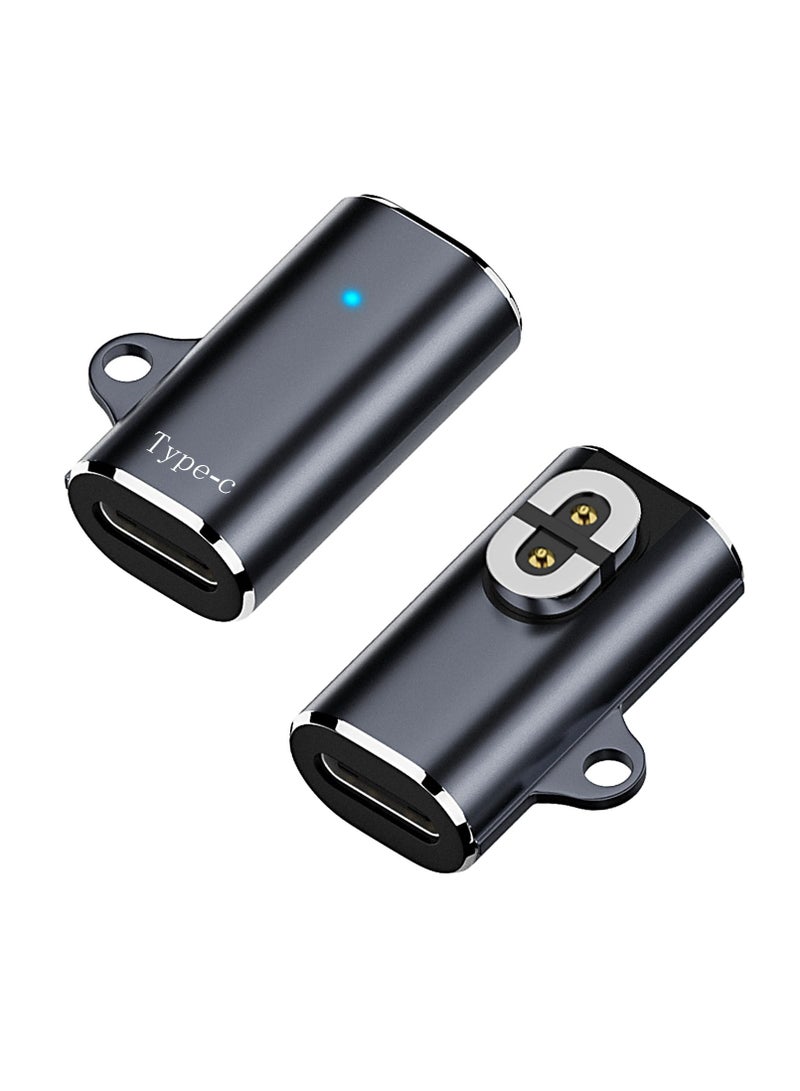 Excefore USB C to Magnetic Adapter for Aftershokz Headphones Charger, 2 Pack Type-C Magnetic Charger Adapter, Compatible with Shokz Aeropex, OpenRun, OpenRun Pro, OpenRun Mini, OpenComm 2/UC - Image 1