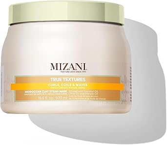 Mizani Mizani Moroccan Clay Steam Mask Designed For Dry Curls or Tight Coils Moisturising Formula With Moroccan Clay Reveals Hairs Natural Softness True Textures Moroccan Clay Steam Mask 500ml  - Image 1