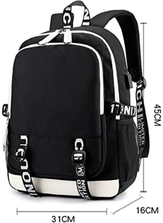 CR7 Football Backpack,Teenage Backpack Students Bookbag Outdoor Daypack With USB charge Port Backpack Laptop Bag for Boys Girls - Image 2