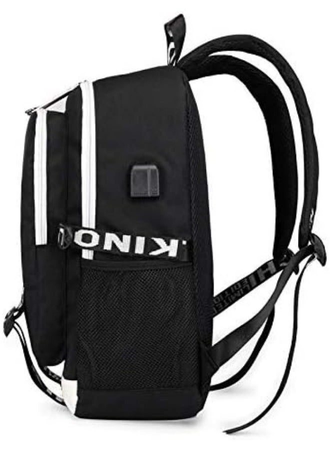 CR7 Football Backpack,Teenage Backpack Students Bookbag Outdoor Daypack With USB charge Port Backpack Laptop Bag for Boys Girls - Image 4