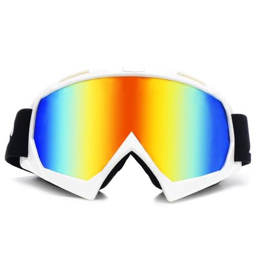 ZJNUO ATV Motorcycle Dirt Bike Goggles Off Road Motorbike Motocross Riding Racing MX UTV Windproof Dustproof Scratch Resistant Goggles for Adults Men Women and Youth - Image 2