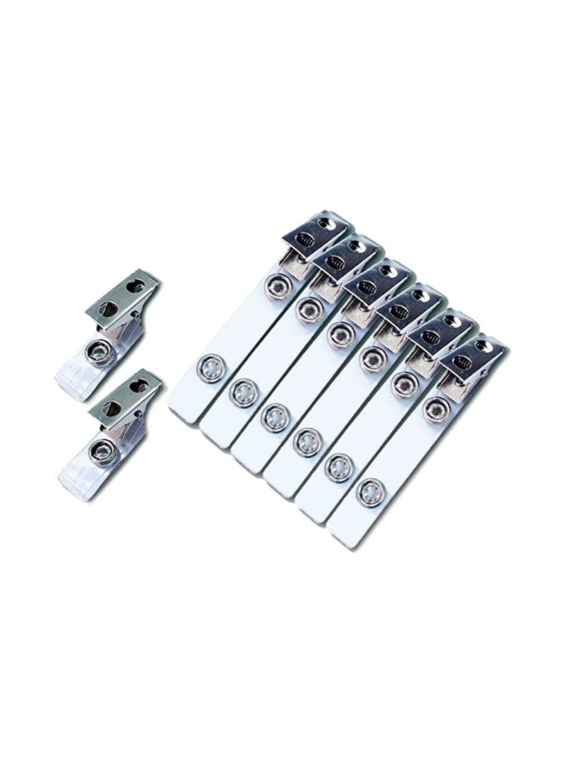 ATLAS - 100-Piece Metal Clips for Name Badge - Image 1
