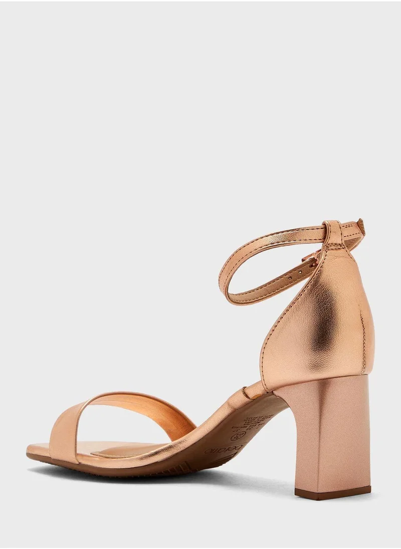 Beira Rio Multi Strap Mid Heel Sandals