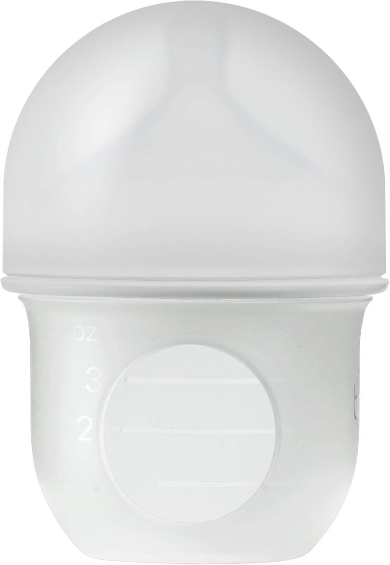 Boon NURSH Reusable Silicone Pouch Bottles, 4 Ounce (Gray) - Image 3