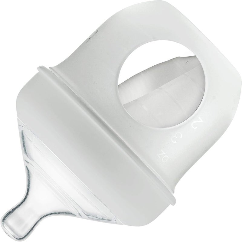 Boon NURSH Reusable Silicone Pouch Bottles, 4 Ounce (Gray) - Image 2