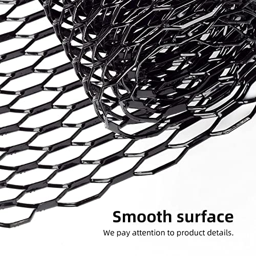 AggAuto Universal 40"x13" Car Grill Mesh - Aluminum Alloy Automotive Grille Insert Bumper Honeycomb Hole 10x38mm, One of the Most Multifunctional Shape Grids Orange - Image 4