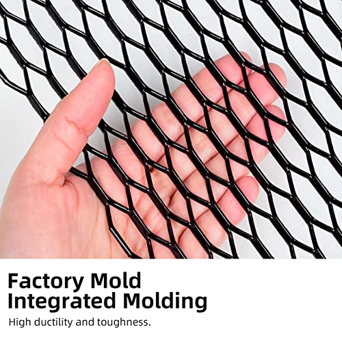 AggAuto Universal 40"x13" Car Grill Mesh - Aluminum Alloy Automotive Grille Insert Bumper Honeycomb Hole 10x38mm, One of the Most Multifunctional Shape Grids Orange - Image 3