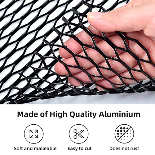 AggAuto Universal 40"x13" Car Grill Mesh - Aluminum Alloy Automotive Grille Insert Bumper Honeycomb Hole 10x38mm, One of the Most Multifunctional Shape Grids Orange - Image 5