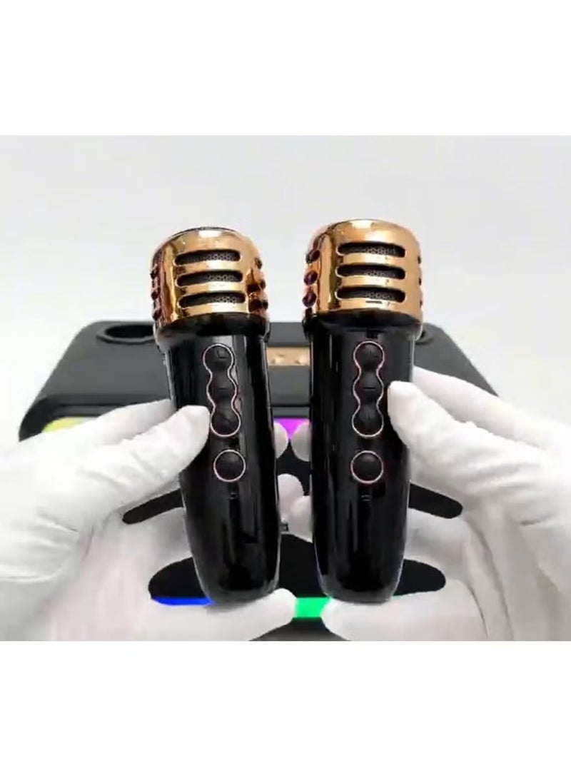 Haino Teko MS133 Portable Bluetooth Wireless Speaker with 2 Wireless Mics – High-Quality Sound, Rechargeable, Ideal for Parties, Karaoke, Outdoor Use - Image 4