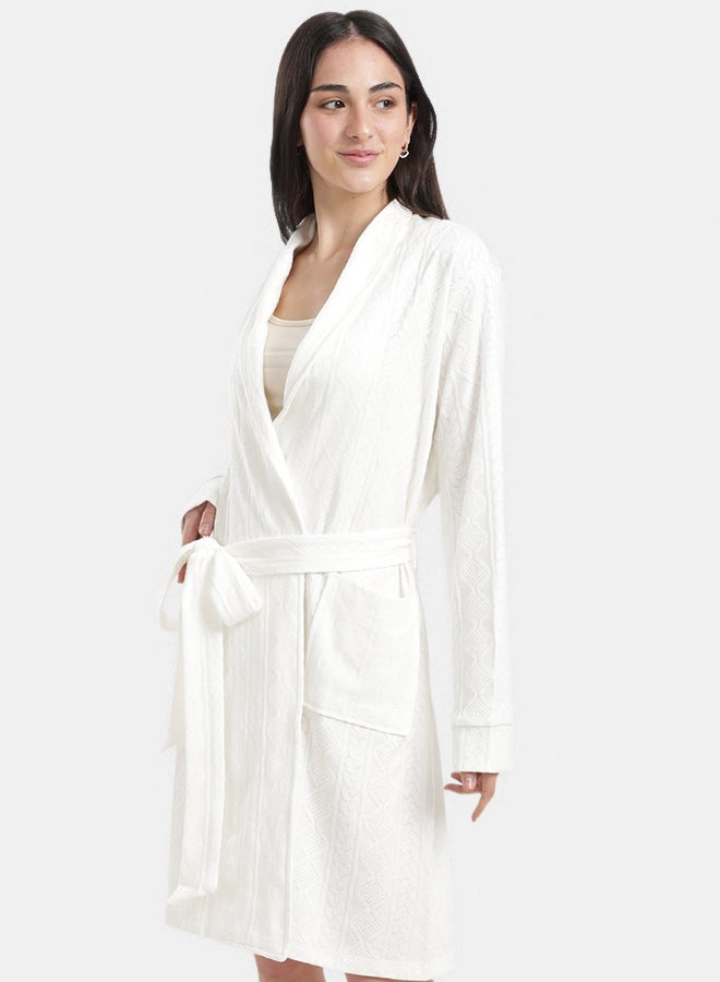 Carina Self-Pattern Relaxed Robe - Image 3