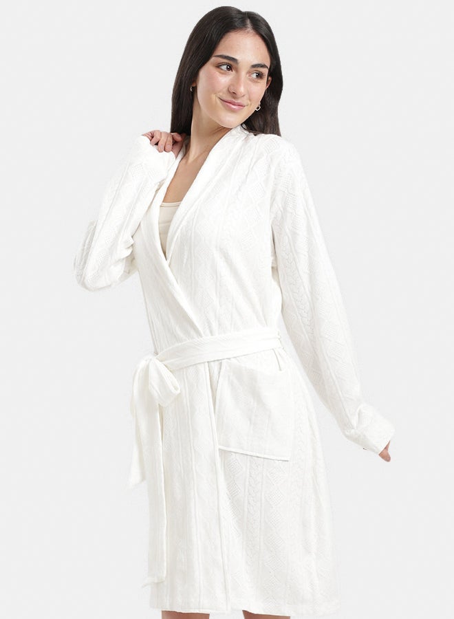 Carina Self-Pattern Relaxed Robe - Image 2