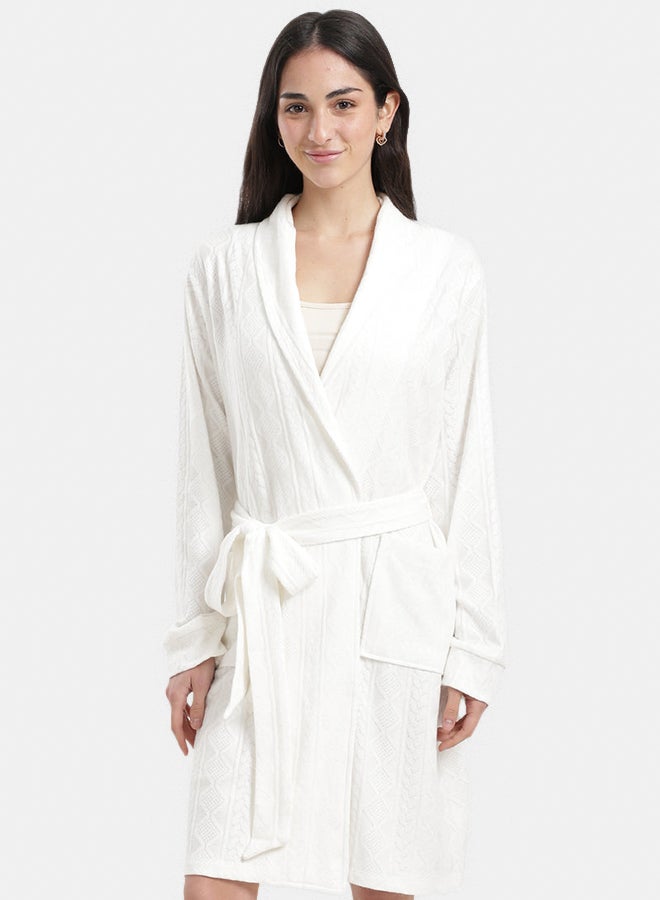 Carina Self-Pattern Relaxed Robe - Image 1