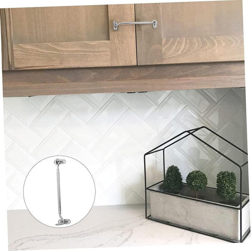 Jojofuny 3Pcs Heavy Duty Stainless Steel Window Gate Hook Latch Practical Hardware - Image 4