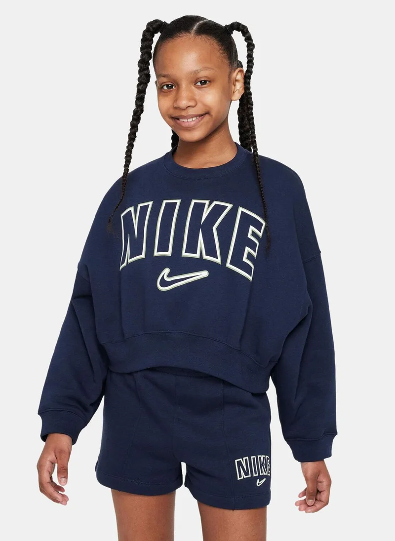 Nike Kids' Sportswear Trend Fleece Sweatshirt