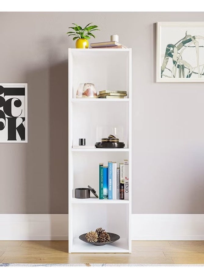 FURVIVE Bookcase BOC147 White Wood - Image 1