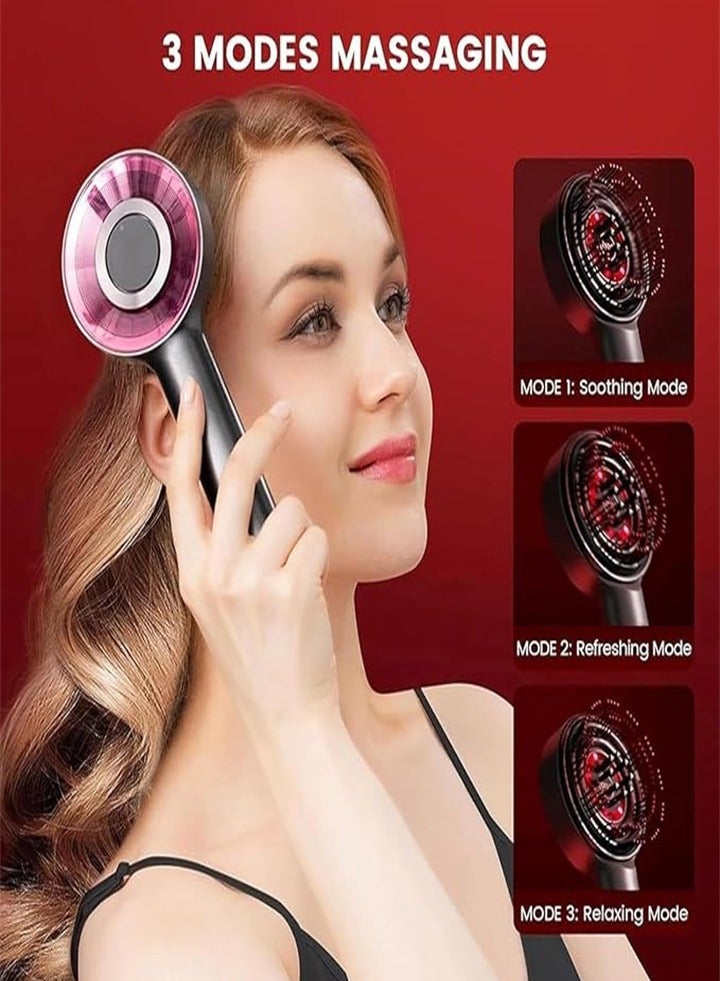 أداة توزيع زيت الشعر الجديدة متعددة الوظائف 3 في 1، أداة توزيع زيت فروة الرأس، مقاومة للماء بدرجة ipx7، تخفف من التعب والإجهاد - Image 4
