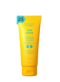 CONSCIOUS CHEMIST Conscious Chemist Hybrid Lightweight Gel Sunscreen SPF50 UVA UVB Protection with Ceramides Milk Thistle Extract 50ml  - Image 1