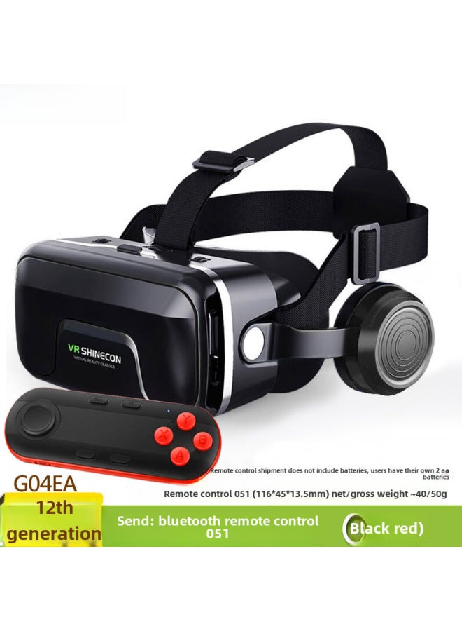Upgraded Version VR Glasses Virtual Reality 3D Eyes Headset Shinecon G04EA Enhanced Model For Children Adults Fashion Business-Color:12 Generation Upgrade VR 051 Handle - Image 1