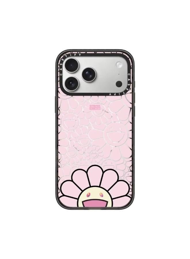 كاستيفي جراب مغناطيسي للهاتف من CASETiFY بتصميم زهور تاكاشي موراكامي، متوافق مع آيفون 17 برو ماكس، مقاوم للصدمات والخدوش، يدعم الشحن اللاسلكي، غطاء فني زهري أنيق - Image 1