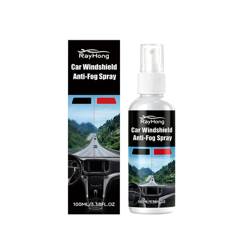 RAYHONG Car Windshield Anti-Fog Spray – Portable Spray for Clear Visibility on Window  Glass - Image 1