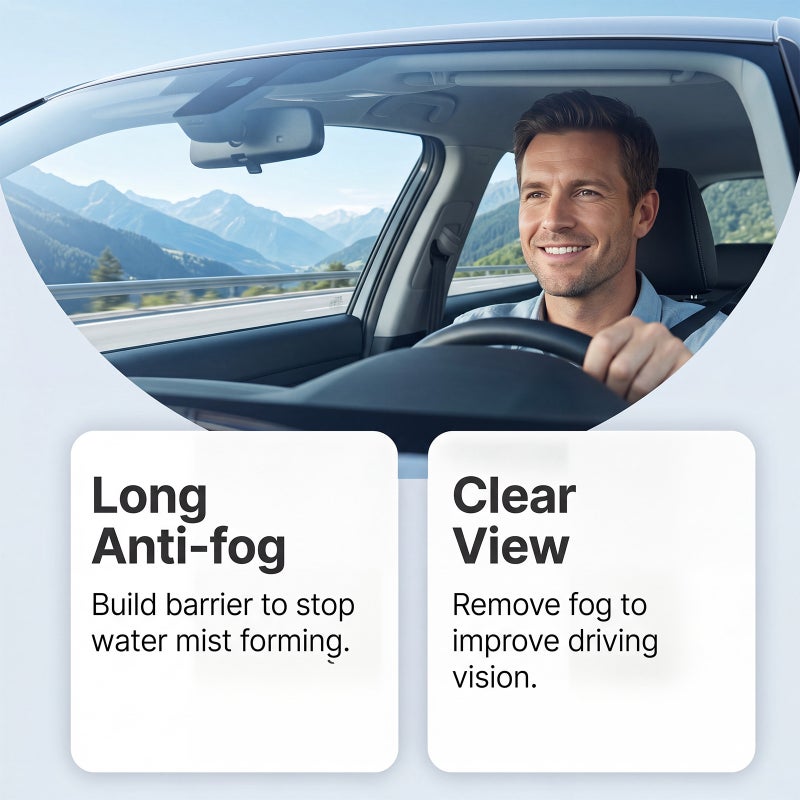 RAYHONG Car Windshield Anti-Fog Spray – Portable Spray for Clear Visibility on Window  Glass - Image 3
