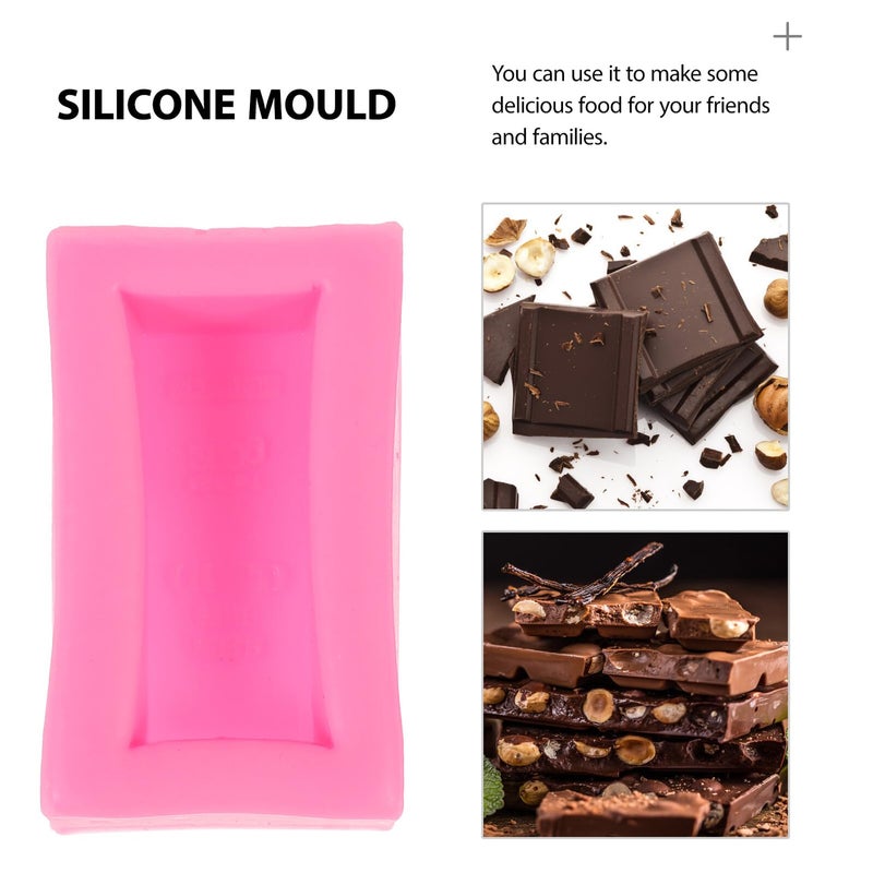 2pcs Gold Brick Silicone Mold Non Stick For Baking Chocolate Candy Cake Decoration - Image 3