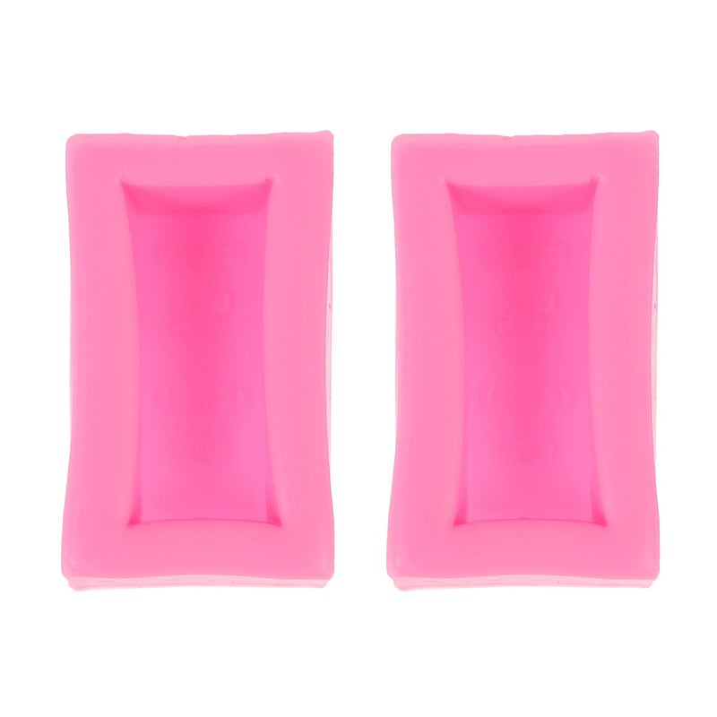 2pcs Gold Brick Silicone Mold Non Stick For Baking Chocolate Candy Cake Decoration - Image 2